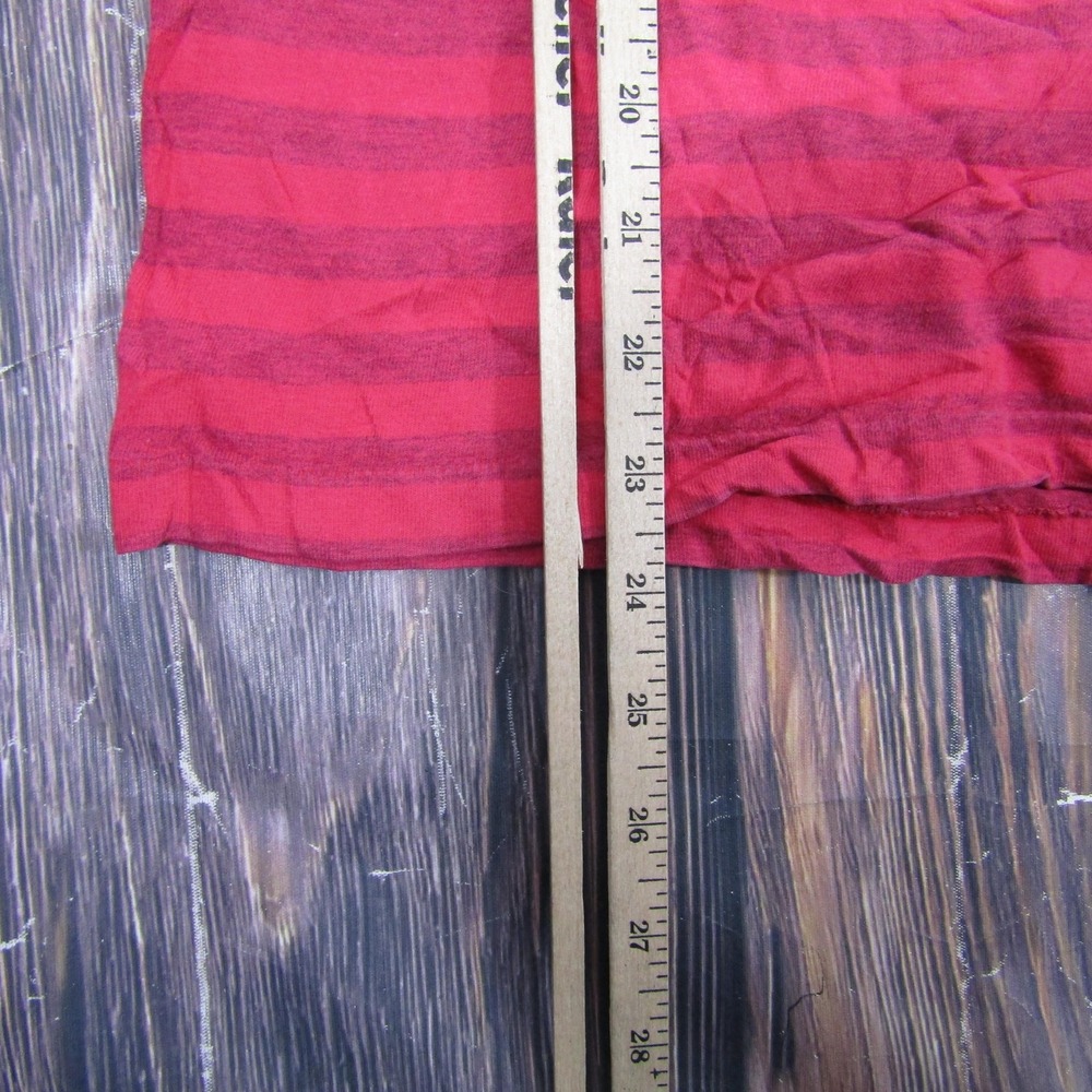 Penn National Horse Show Shirt Mens Large Red Striped Mock Neck Equestrian 90s - Picture 6 of 6